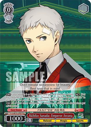 Image of Akihiko Sanada: Emperor Arcana (P3/SE46-E22PERPER) [Persona 3 Reload Premium Booster]