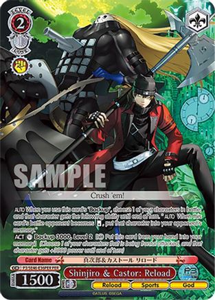 Image of Shinjiro & Castor: Reload (P3/SE46-E36PERPER) [Persona 3 Reload Premium Booster]