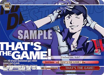 Image of THAT'S THE GAME! (P3/SE46-E43PERPER) [Persona 3 Reload Premium Booster]