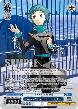 Image of Fuuka Yamagishi: S.E.E.S. (P3/SE46-E54PERPER) [Persona 3 Reload Premium Booster]