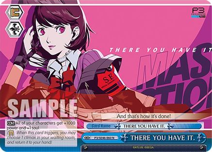 Image of THERE YOU HAVE IT. (P3/SE46-E60N) [Persona 3 Reload Premium Booster]