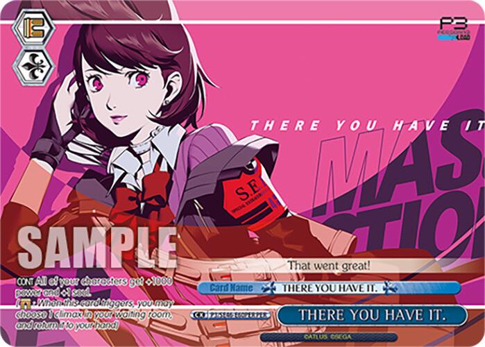 Image of THERE YOU HAVE IT. (P3/SE46-E60PERPER) [Persona 3 Reload Premium Booster]