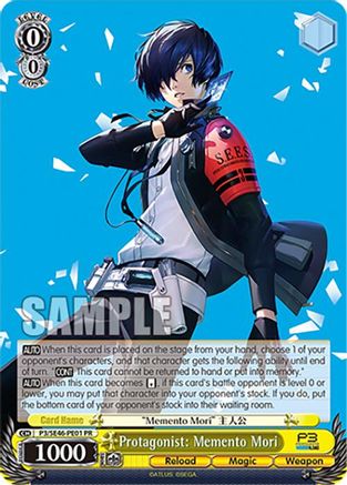Image of Protagonist: Memento Mori (P3/SE46-PE01PR) [Persona 3 Reload Premium Booster]