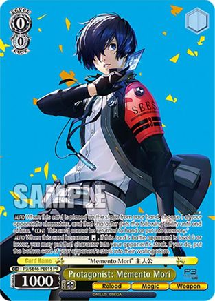 Image of Protagonist: Memento Mori (Foil) (P3/SE46-PE01SPR) [Persona 3 Reload Premium Booster]