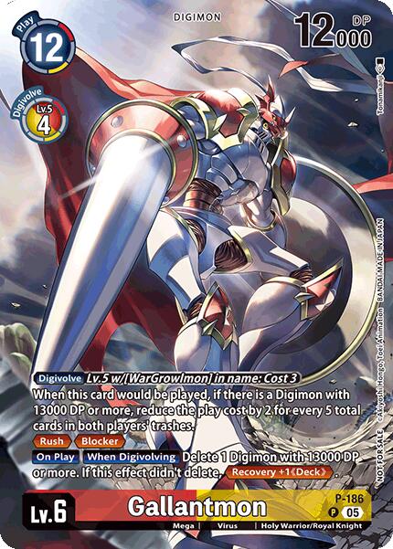 Image of Gallantmon [P-186] (BT-21: Illustration Celebration Pack) [World Convergence]
