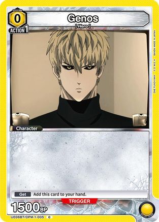 Image of Genos (005) (Box Topper Foil) (UE06BT/OPM-1-005) - UE06BT One Punch Man Foil