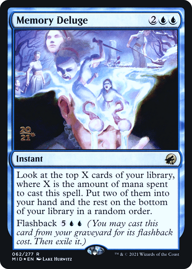 Image of Memory Deluge [Innistrad: Midnight Hunt Prerelease Promos]