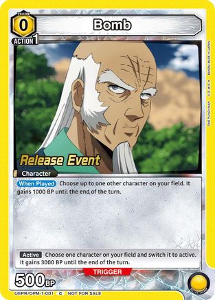 Image of Bomb (001) (UEPR/OPM-1-001) - UE06BT One Punch Man Release Event Cards