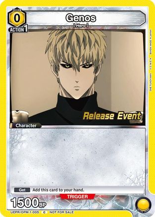 Image of Genos (005) (UEPR/OPM-1-005) - UE06BT One Punch Man Release Event Cards