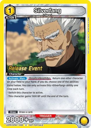 Image of Silverfang (008) (UEPR/OPM-1-008) - UE06BT One Punch Man Release Event Cards