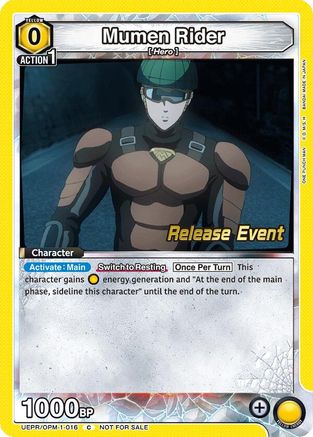 Image of Mumen Rider (016) (UEPR/OPM-1-016) - UE06BT One Punch Man Release Event Cards