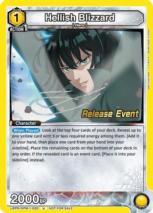 Image of Hellish Blizzard (020) (UEPR/OPM-1-020) - UE06BT One Punch Man Release Event Cards