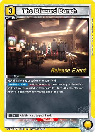 Image of The Blizzard Bunch (UEPR/OPM-1-025) - UE06BT One Punch Man Release Event Cards
