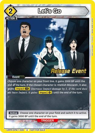 Image of Let's Go (UEPR/OPM-1-026) - UE06BT One Punch Man Release Event Cards