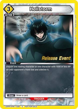 Image of Hellstorm (UEPR/OPM-1-028) - UE06BT One Punch Man Release Event Cards