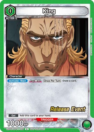 Image of King (039) (UEPR/OPM-1-039) - UE06BT One Punch Man Release Event Cards