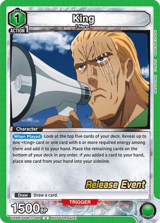 Image of King (040) (UEPR/OPM-1-040) - UE06BT One Punch Man Release Event Cards