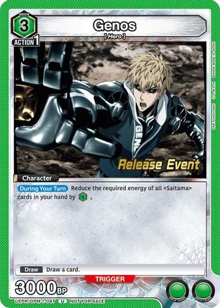 Image of Genos (047) (UEPR/OPM-1-047) - UE06BT One Punch Man Release Event Cards