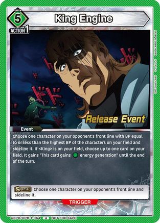 Image of King Engine (UEPR/OPM-1-064) - UE06BT One Punch Man Release Event Cards