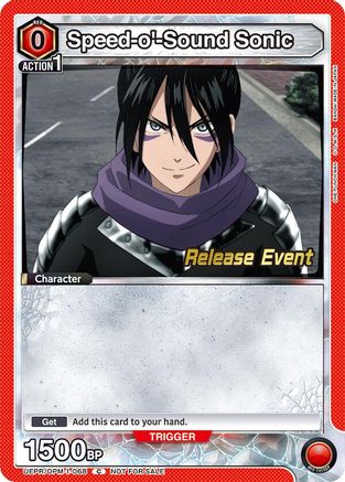 Image of Speed-o'-Sound Sonic (068) (UEPR/OPM-1-068) - UE06BT One Punch Man Release Event Cards
