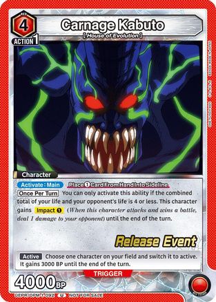 Image of Carnage Kabuto (UEPR/OPM-1-092) - UE06BT One Punch Man Release Event Cards