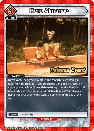 Image of Hero Almanac (UEPR/OPM-1-098) - UE06BT One Punch Man Release Event Cards