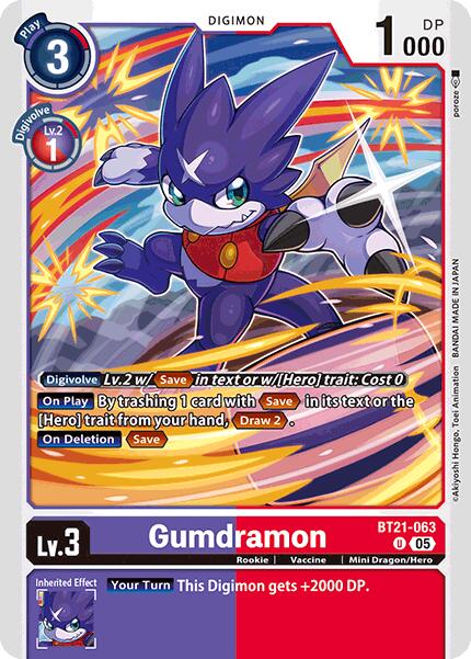 Image of Gumdramon [BT21-063] [World Convergence]