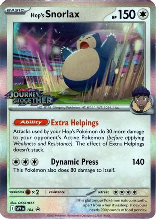 Image of Hop's Snorlax (184) [Scarlet & Violet: Black Star Promos]