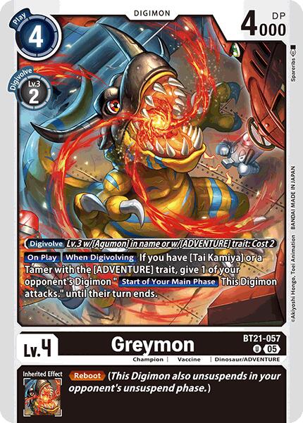 Image of Greymon [BT21-057] [World Convergence]