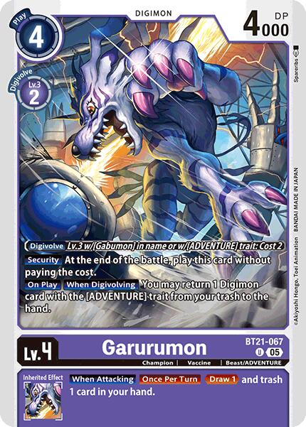 Image of Garurumon [BT21-067] [World Convergence]