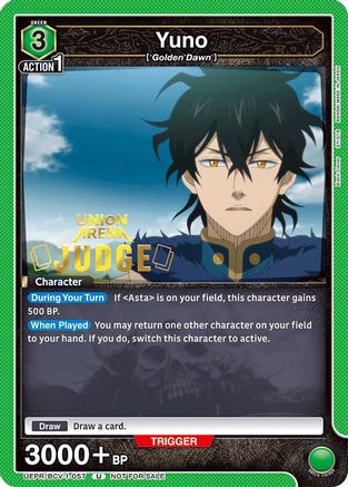 Image of Yuno (Judge Pack) (UEPR/BCV-1-057) - Union Arena Promotion Cards Foil