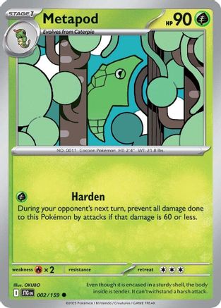 Image of Metapod (002/159) [Scarlet & Violet: Journey Together]