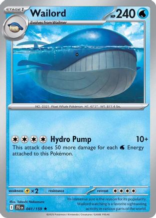 Image of Wailord (041/159) [Scarlet & Violet: Journey Together]