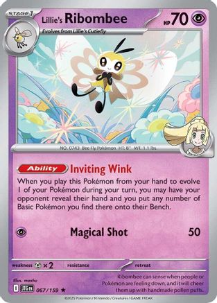 Image of Lillie's Ribombee (067/159) [Scarlet & Violet: Journey Together]