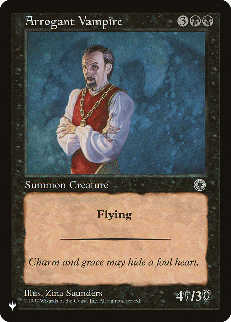 Image of Arrogant Vampire [The List]