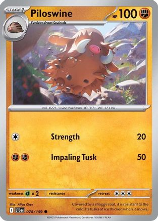 Image of Piloswine (078/159) [Scarlet & Violet: Journey Together]