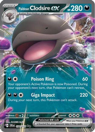 Image of Paldean Clodsire ex (094/159) [Scarlet & Violet: Journey Together]