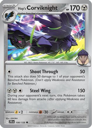 Image of Hop's Corviknight (108/159) [Scarlet & Violet: Journey Together]