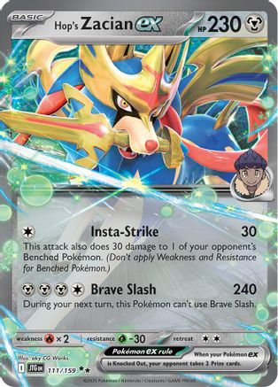 Image of Hop's Zacian ex (111/159) [Scarlet & Violet: Journey Together]