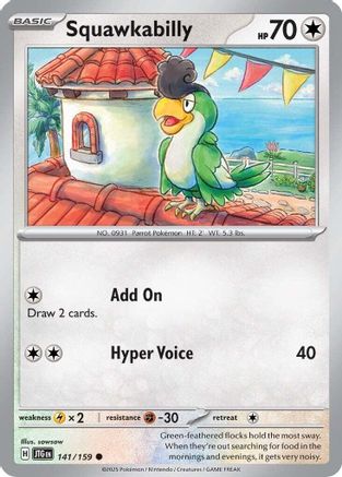 Image of Squawkabilly (141/159) [Scarlet & Violet: Journey Together]