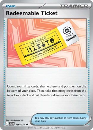 Image of Redeemable Ticket (156/159) [Scarlet & Violet: Journey Together]