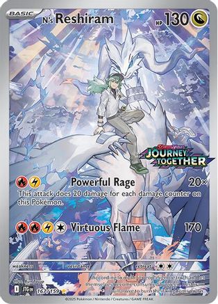 Image of N's Reshiram (167/159) (Journey Together Stamp) [Scarlet & Violet: Journey Together]