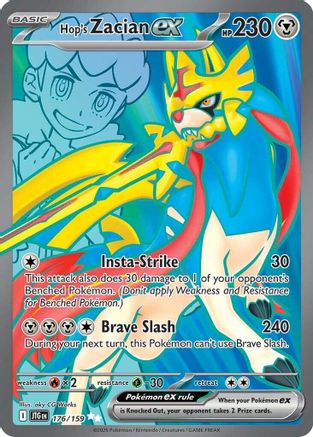 Image of Hop's Zacian ex (176/159) [Scarlet & Violet: Journey Together]