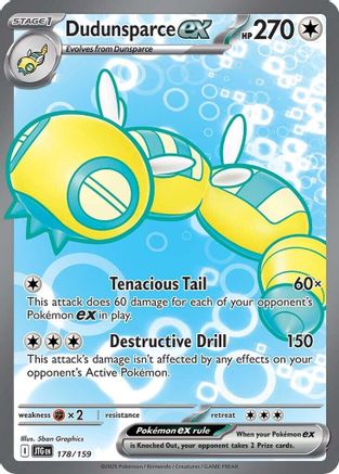 Image of Dudunsparce ex (178/159) [Scarlet & Violet: Journey Together]