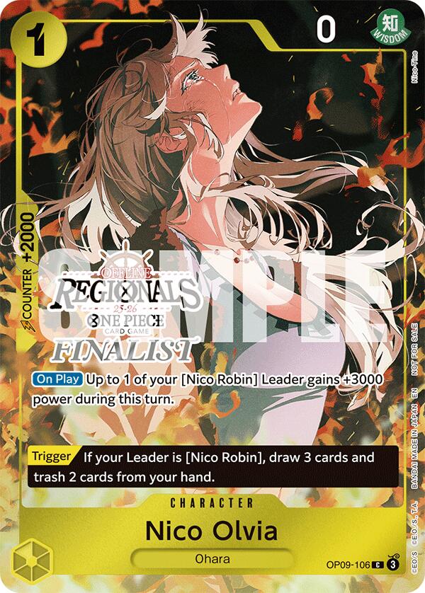 Image of Nico Olvia (Offline Regional Finalist Card Set 2025 Vol.1) [One Piece Promotion Cards]