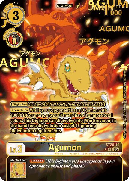Image of Agumon [ST20-10] (Rare Pull) [Starter Deck: Protector of Light]