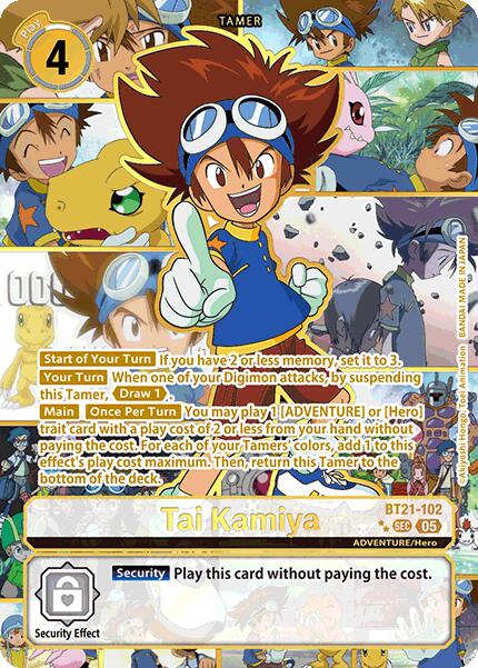 Image of Tai Kamiya [BT21-102] (Rare Pull) [World Convergence]