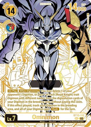 Image of Omnimon [BT13-112] (Serial Numbered) [World Convergence]