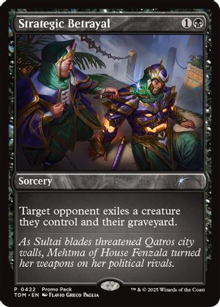 Image of Strategic Betrayal [Tarkir: Dragonstorm Promos]
