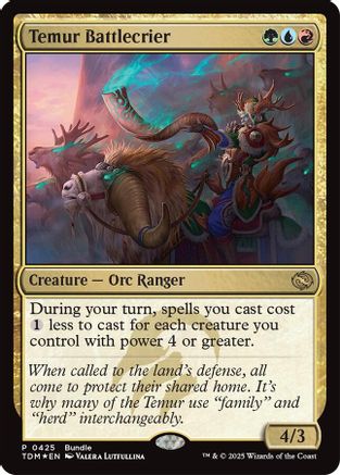 Image of Temur Battlecrier (Bundle) [Tarkir: Dragonstorm Promos]